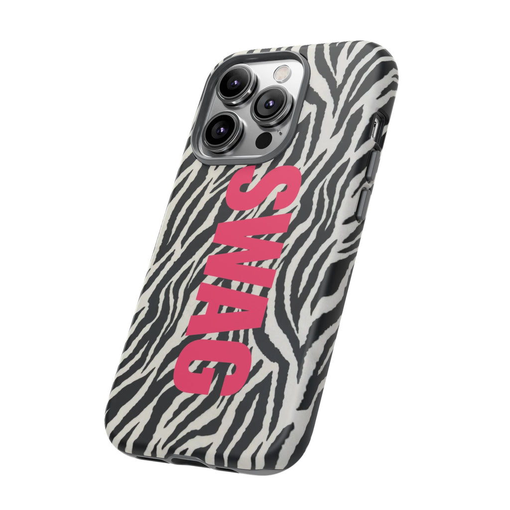 'SWAG' Zebra Print Tough Case