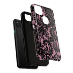 Pink Lace Pattern Tough Phone Case