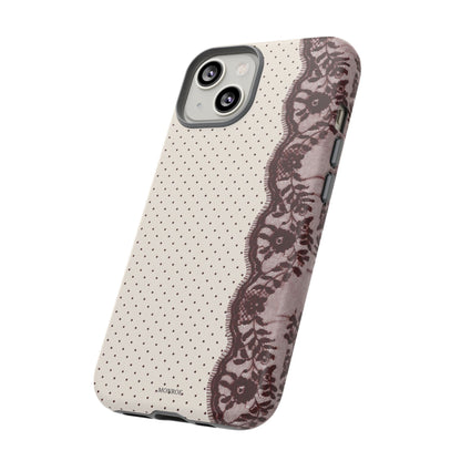 Burgundy Lace Edge Tough Case
