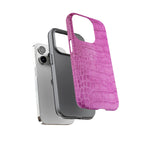 Purple Croc Phone Case