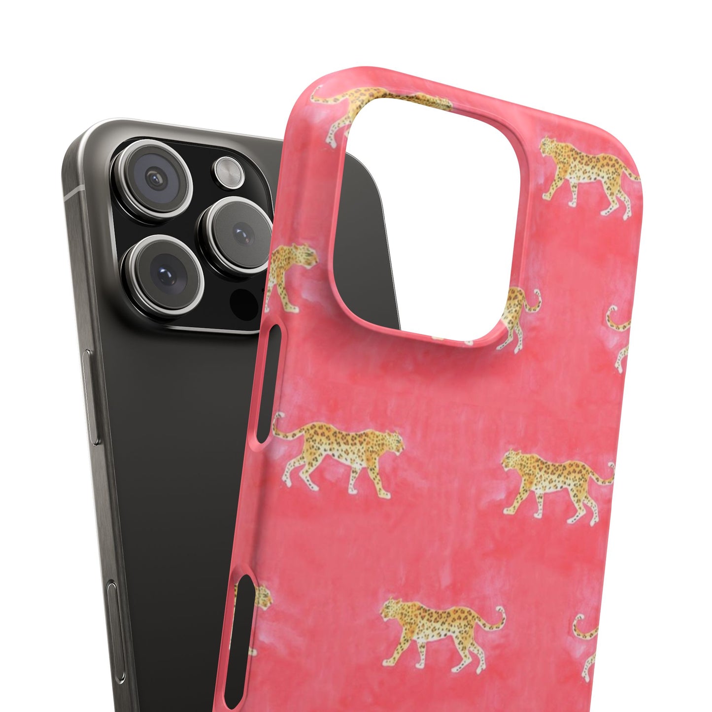 Pink Watercolor Leopard Case