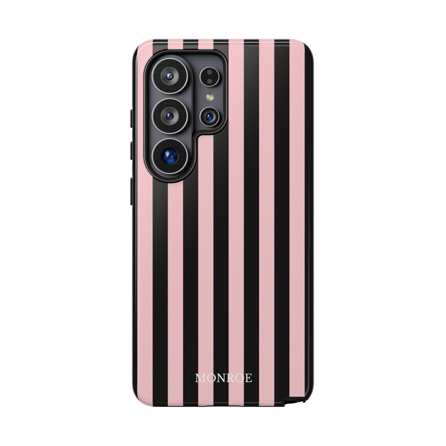 Striped Pink & Black Tough Case