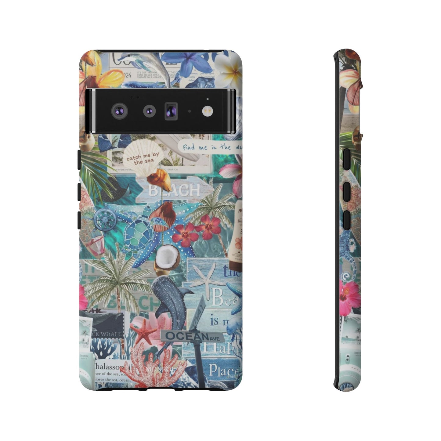 Tropical Beach Collage Tough Case