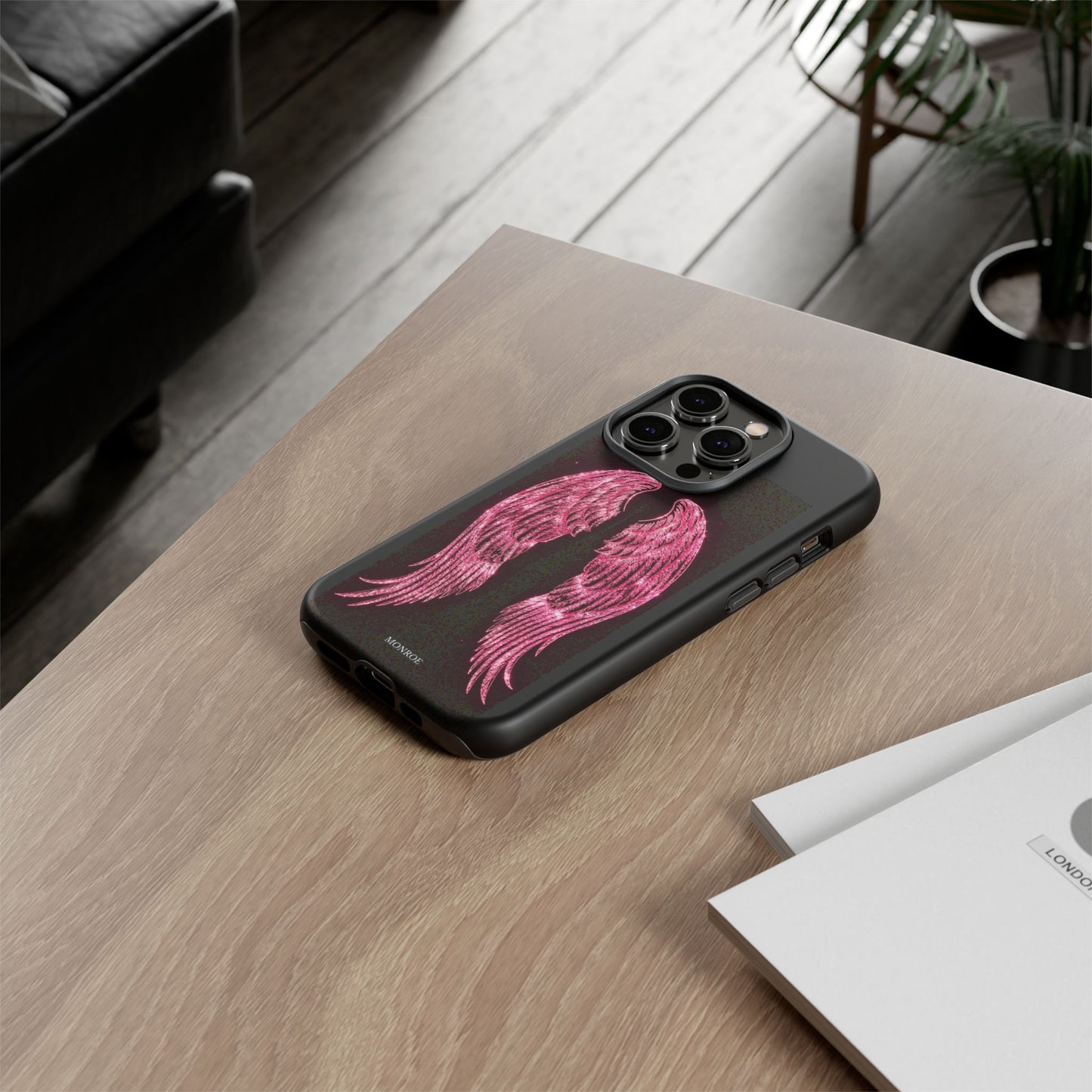 Pink Glitter Angel Tough Case