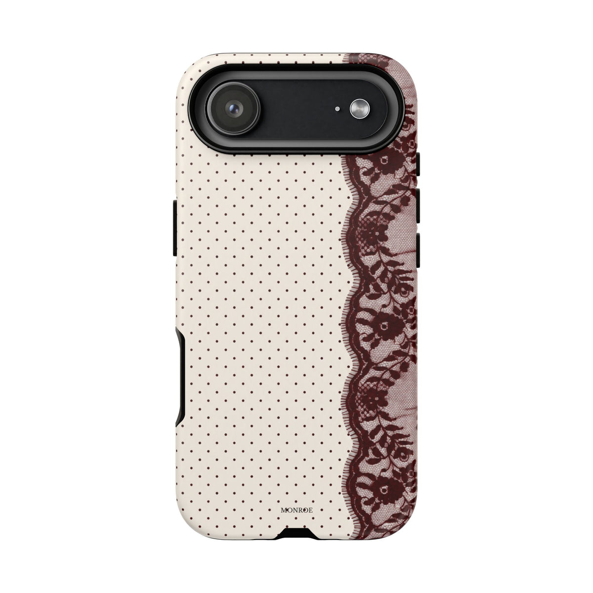 Burgundy Lace Edge Tough Case