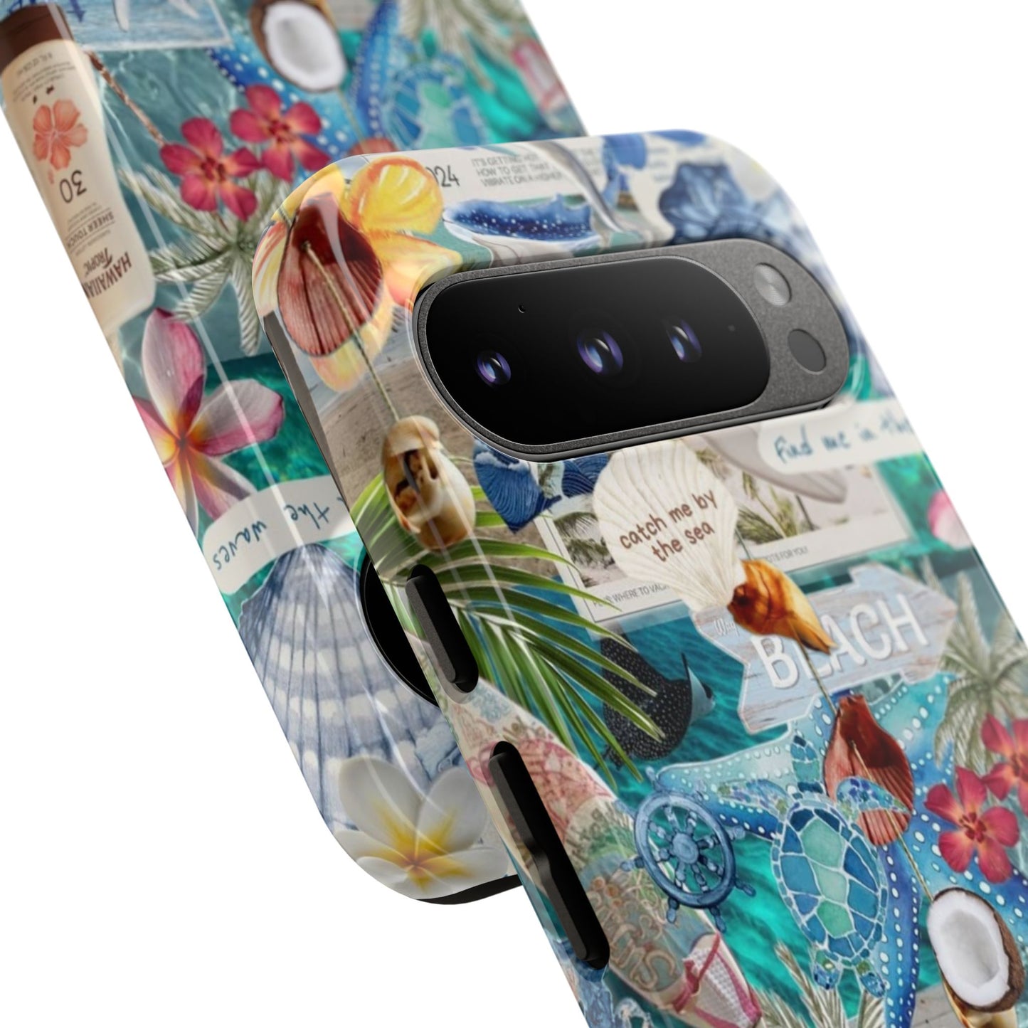 Tropical Beach Collage Tough Case