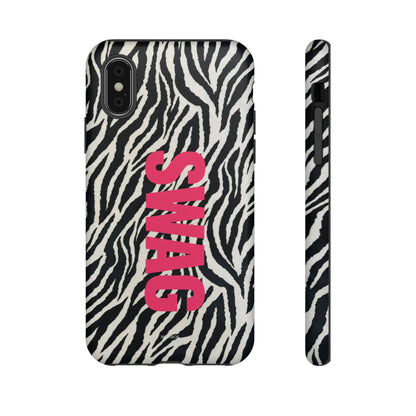Zebra Print  "SWAG" Tough Case