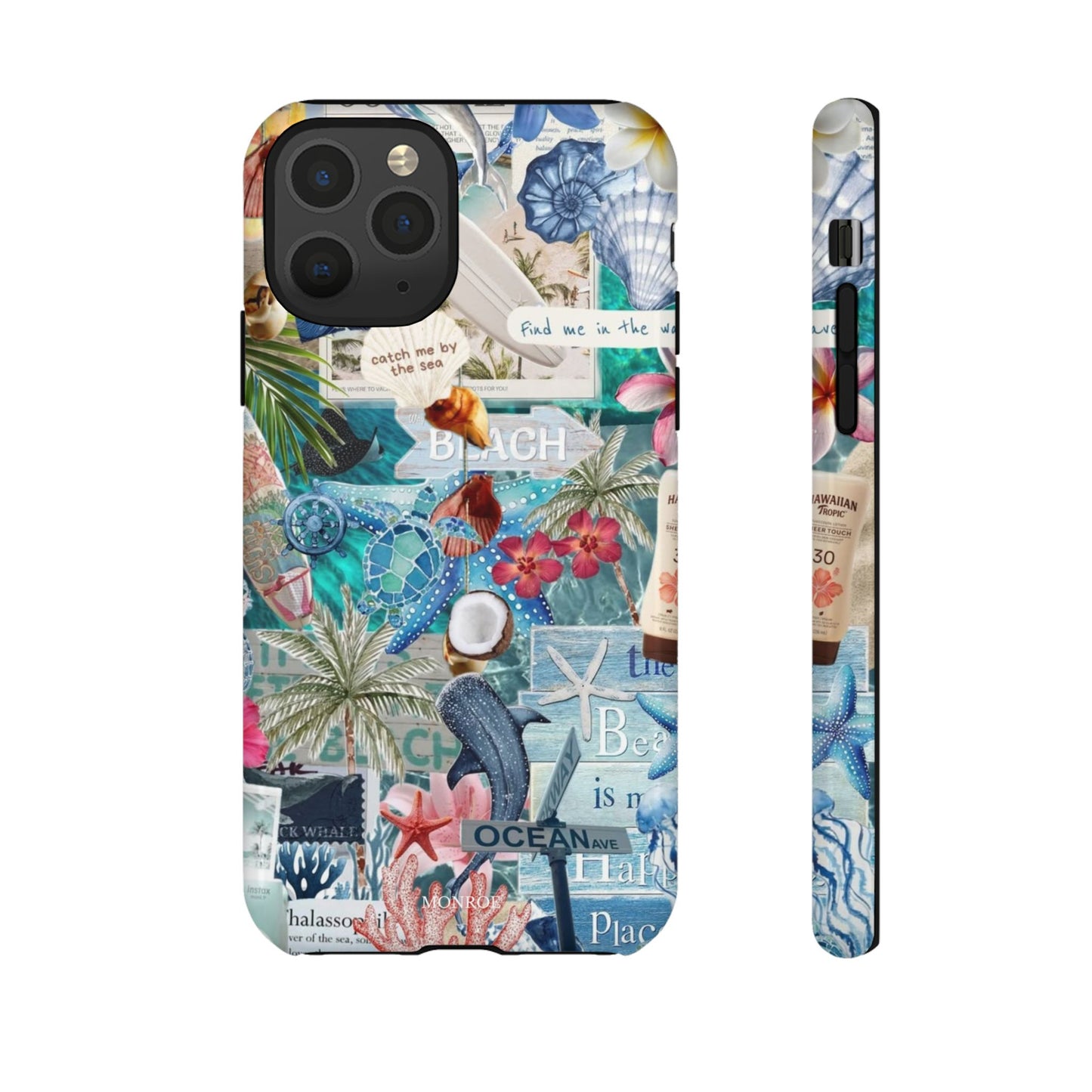 Tropical Beach Collage Tough Case