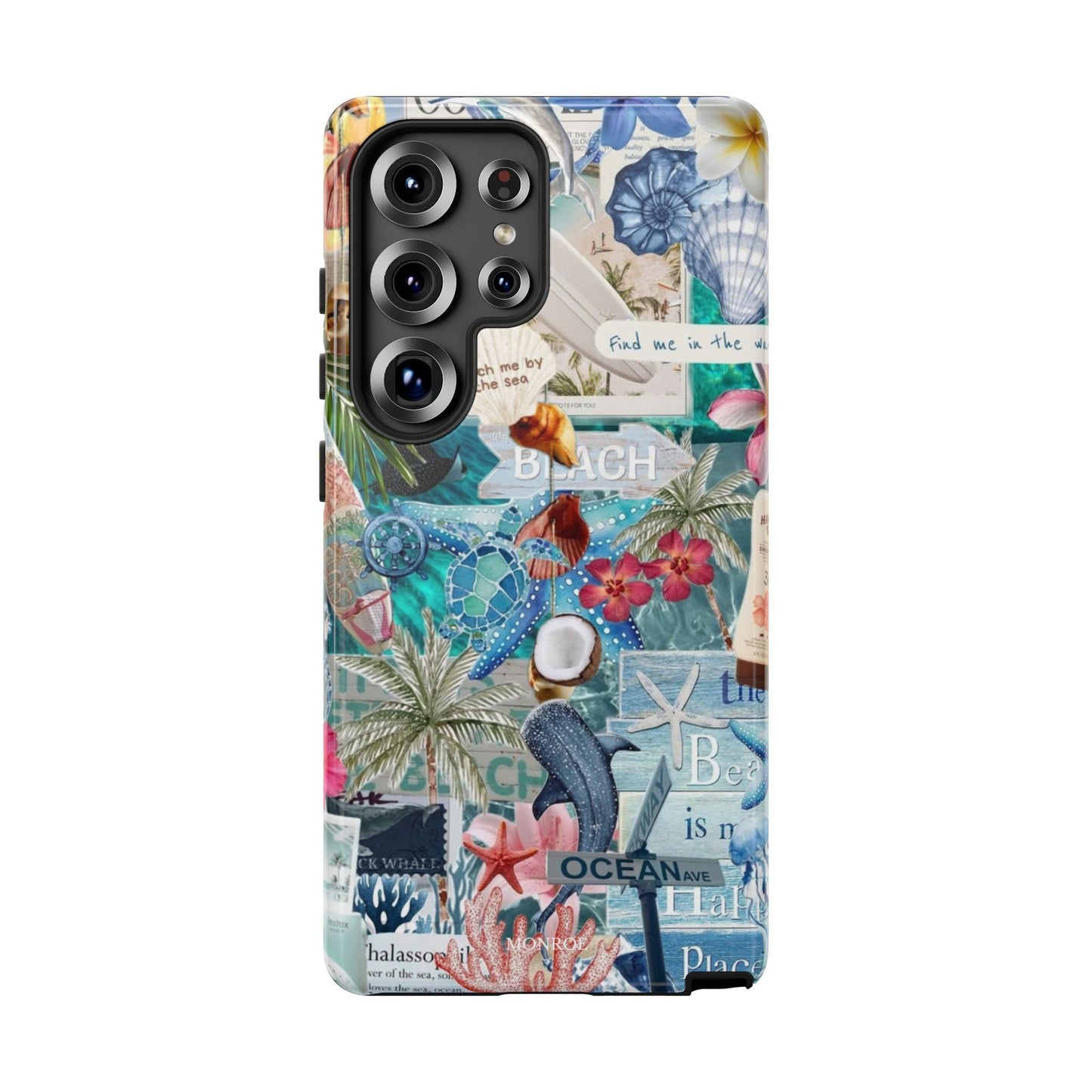 Tropical Beach Collage Tough Case