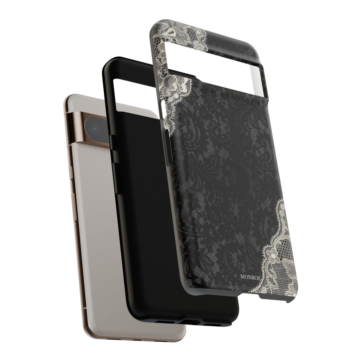Black & White Edged Tough Case