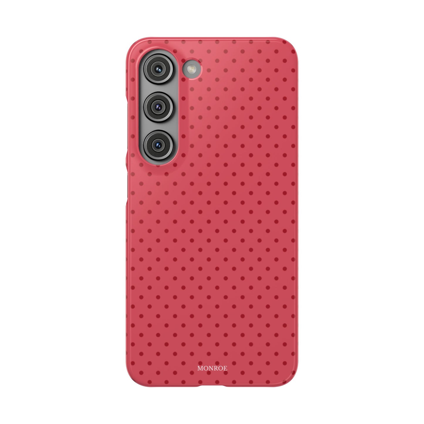 Coral Polka Dot Snap Phone Case