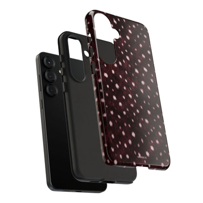 Burgundy Spotted Fur Tough Case
