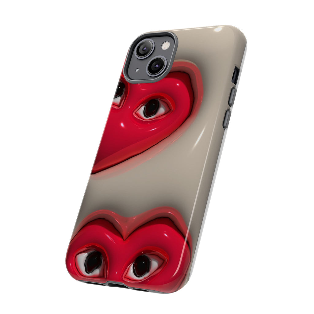 3D Hearts Phone Case