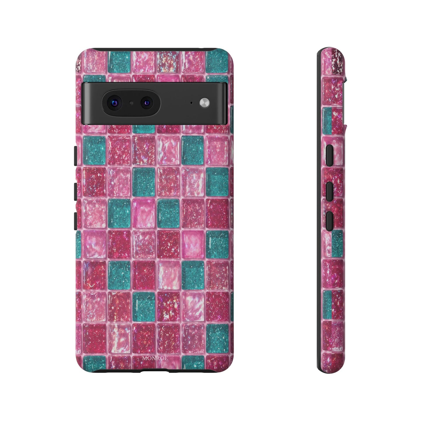 Pink Teal Mosaic Tough Case