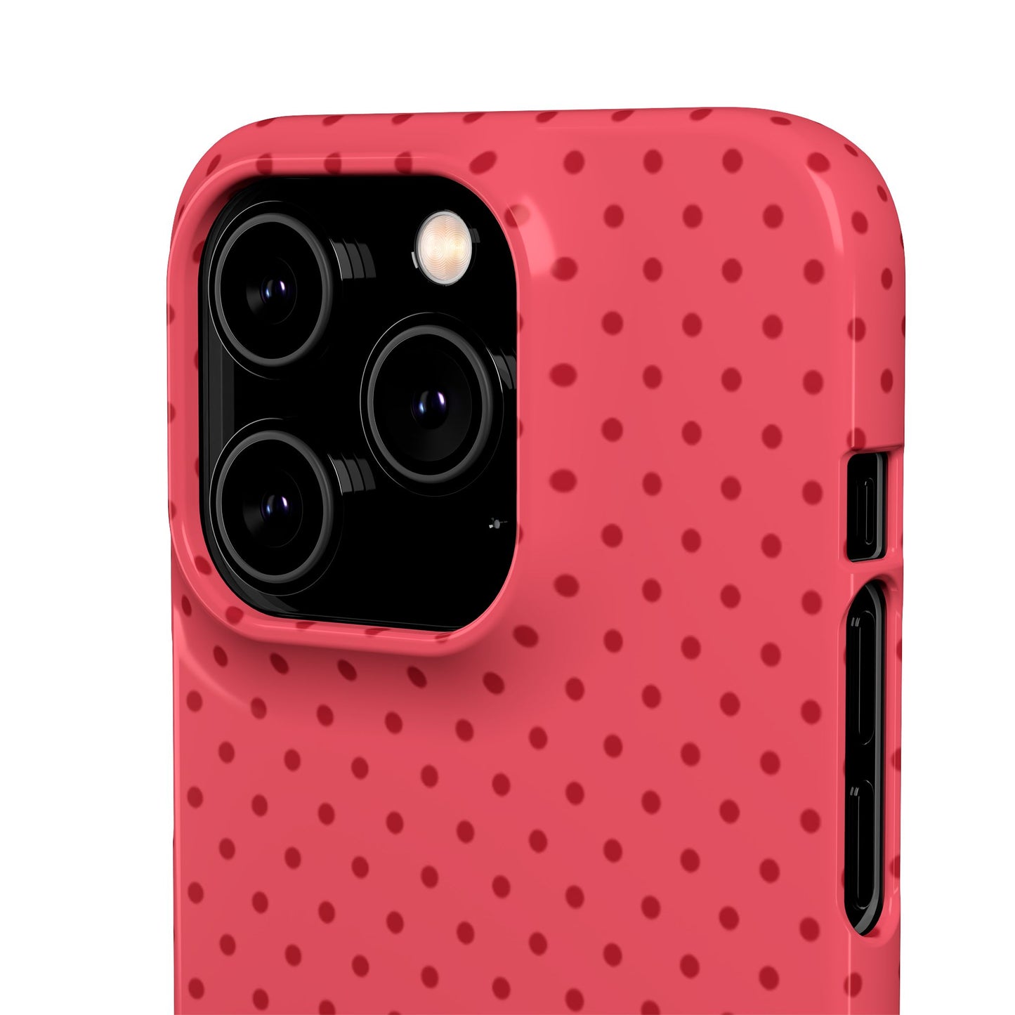 Coral Polka Dot Snap Phone Case