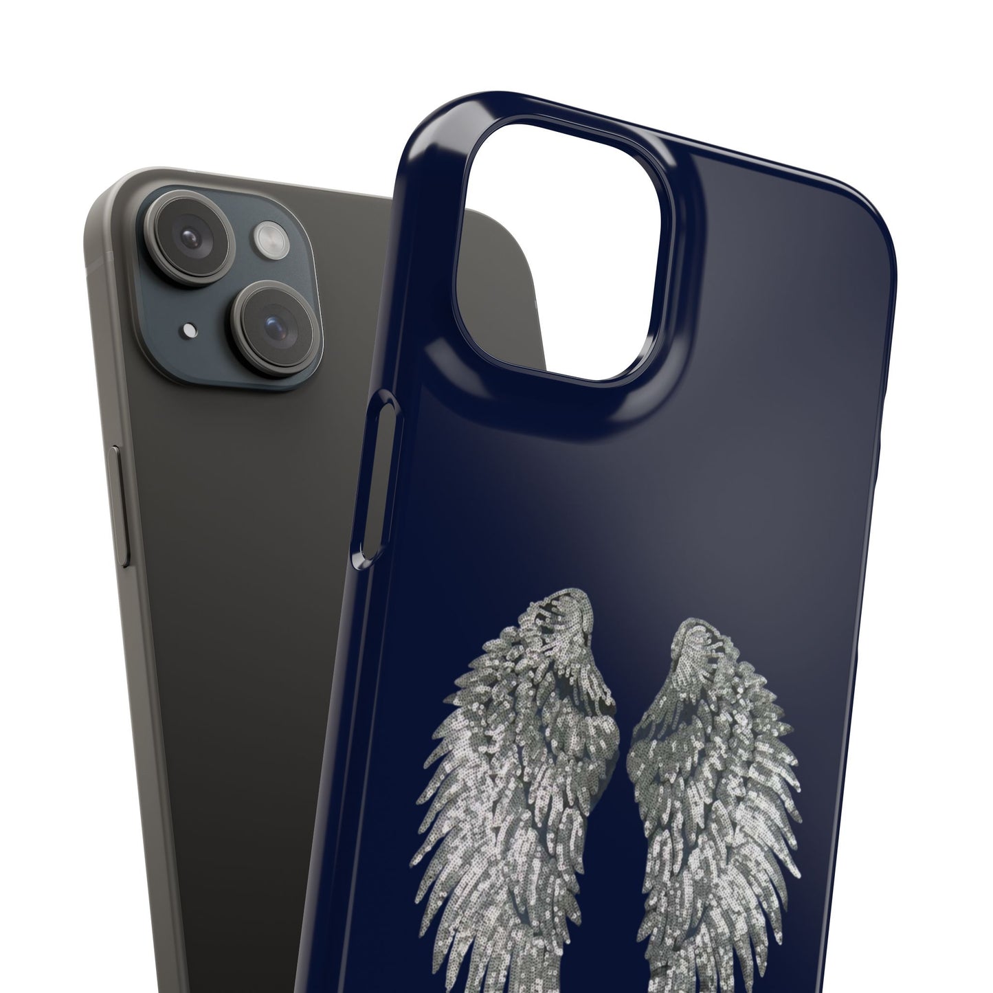 Navy Angel Wings Case