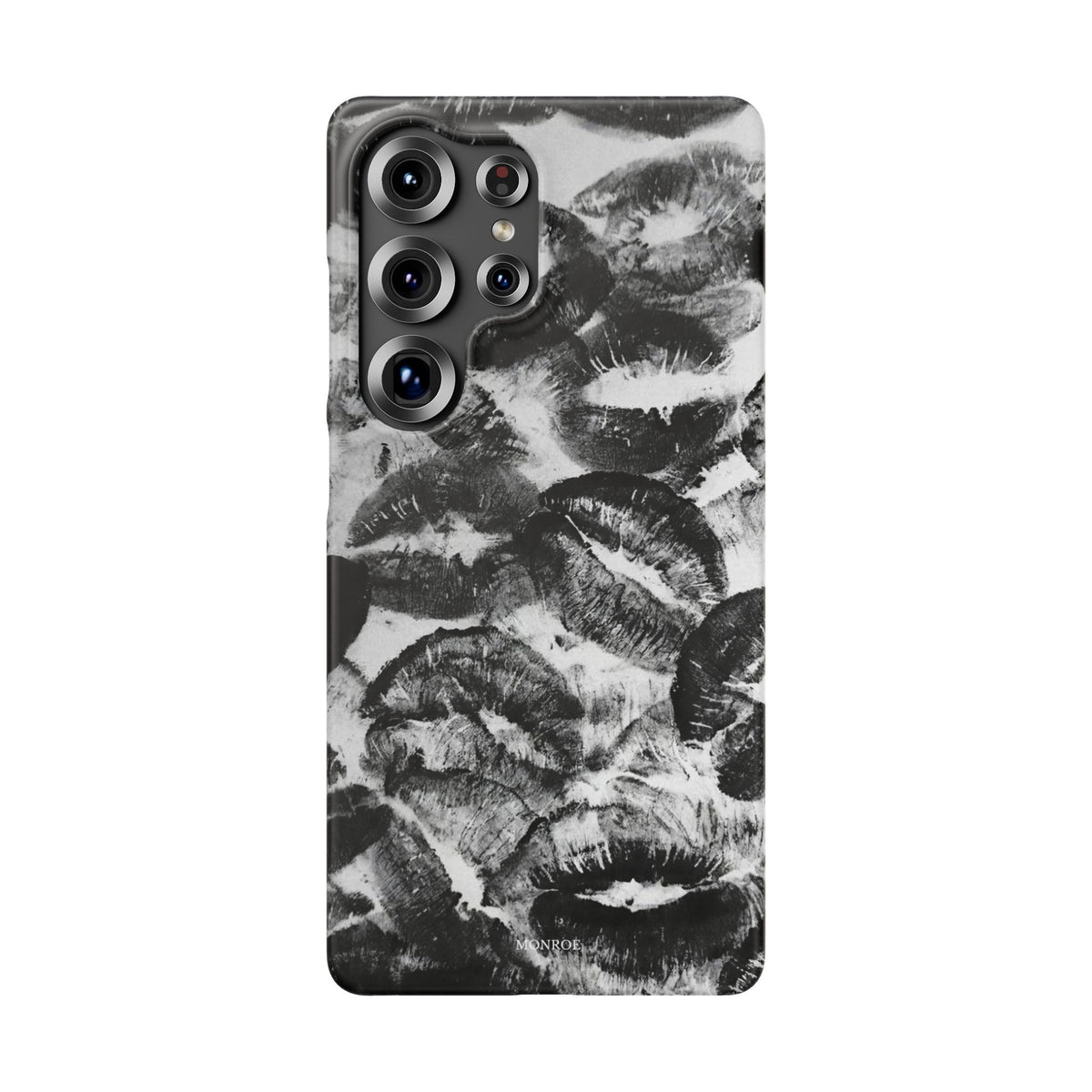 Black & White Kiss Print Case