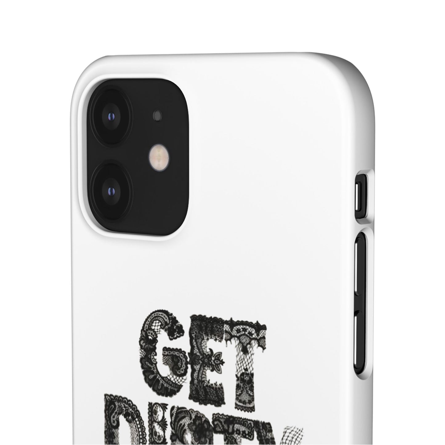 Get Dirty in Paris White Snap Case