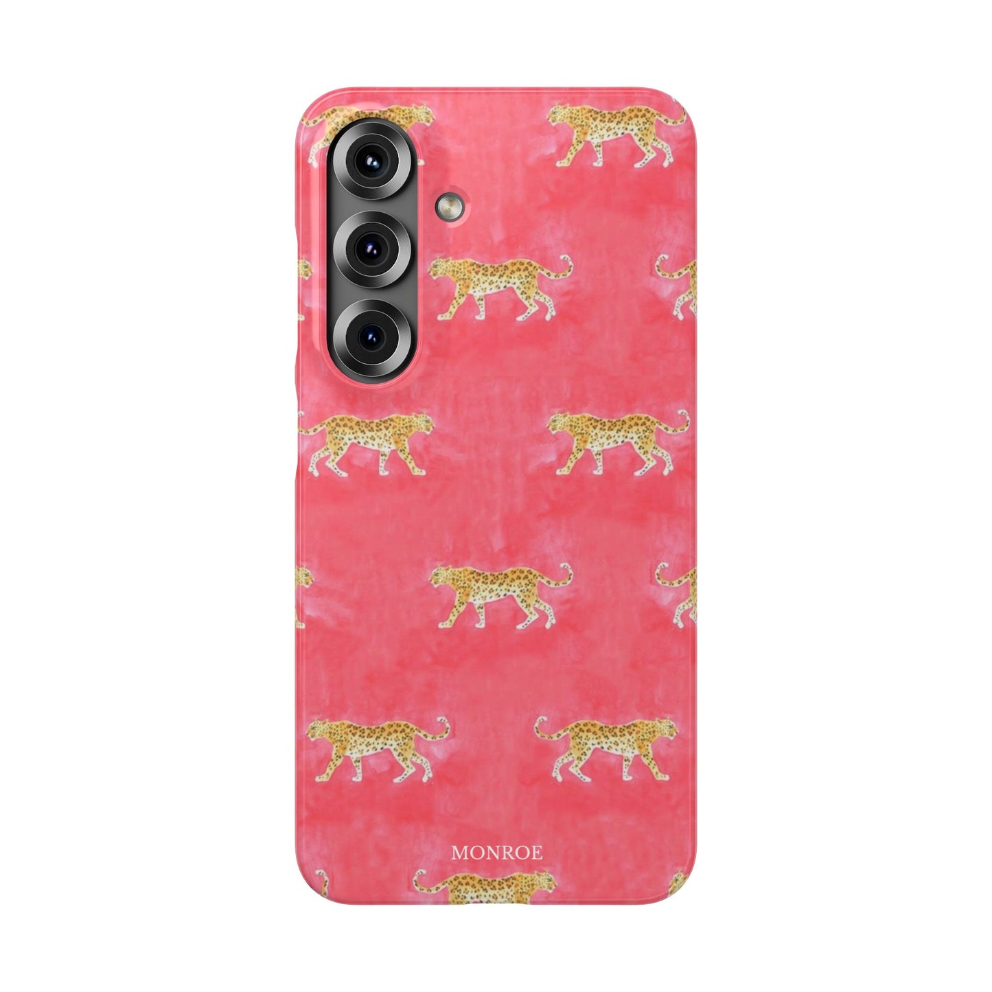 Pink Watercolor Leopard Case