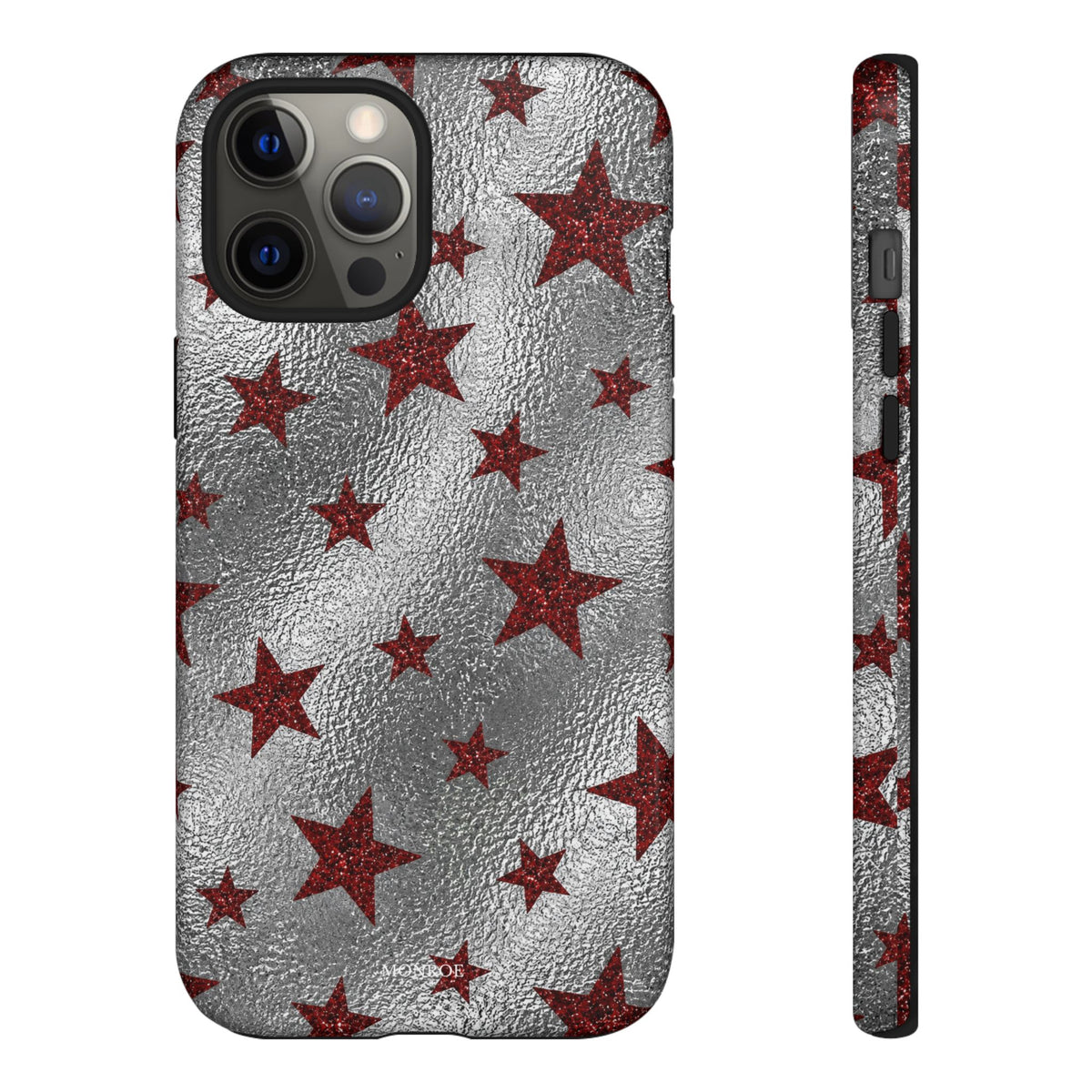Silver Red Starry Tough Case