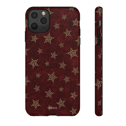 Burgundy Leopard Star Tough Case
