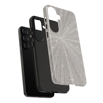 Sparkling Silver Burst Tough Case