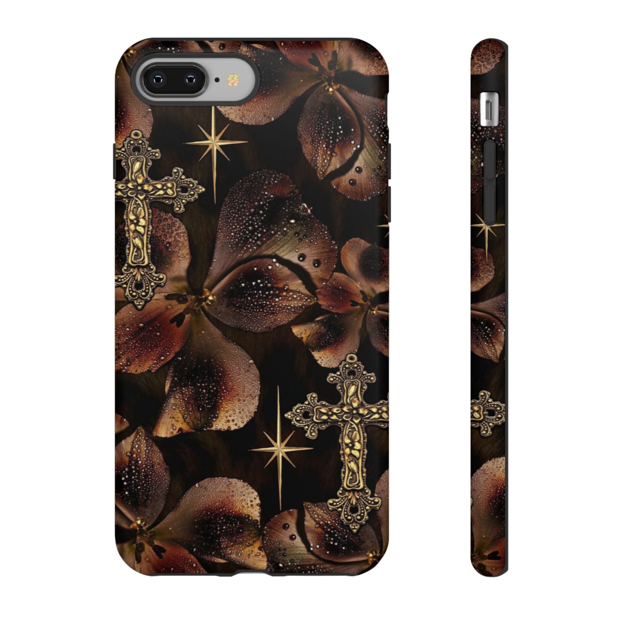 Floral Cross Pattern Tough Case