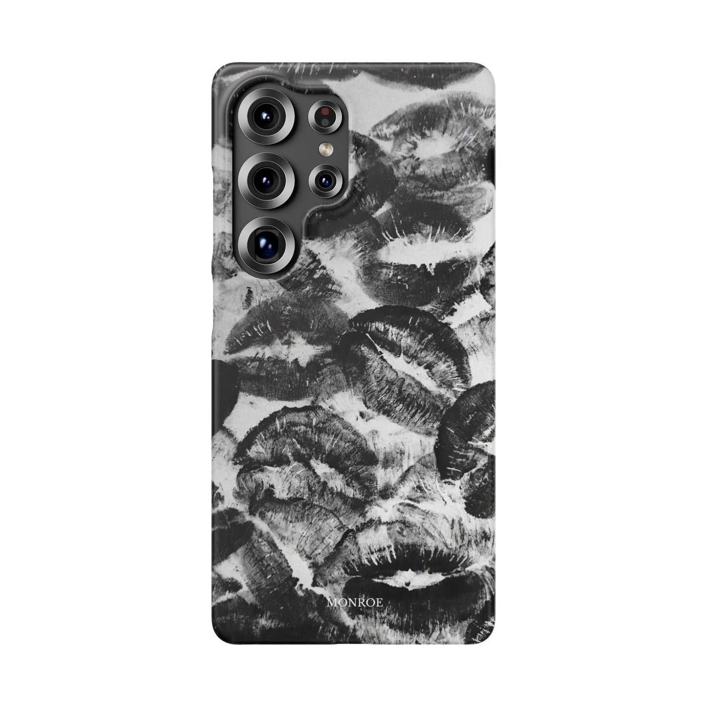 Black & White Kiss Print Case