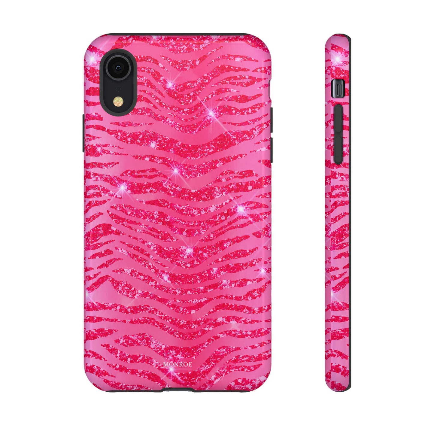 Pink Glitter Zebra Tough Case