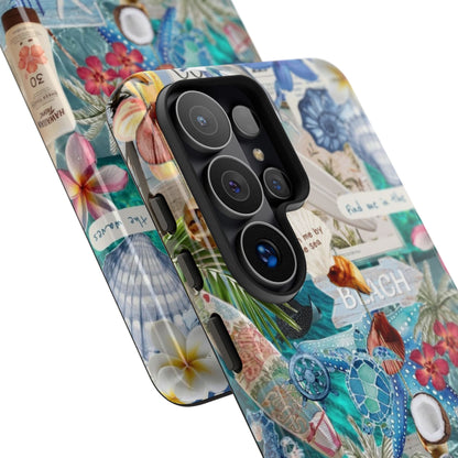 Tropical Beach Collage Tough Case