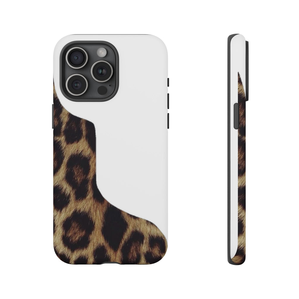 Half Cheetah Print Phone Case