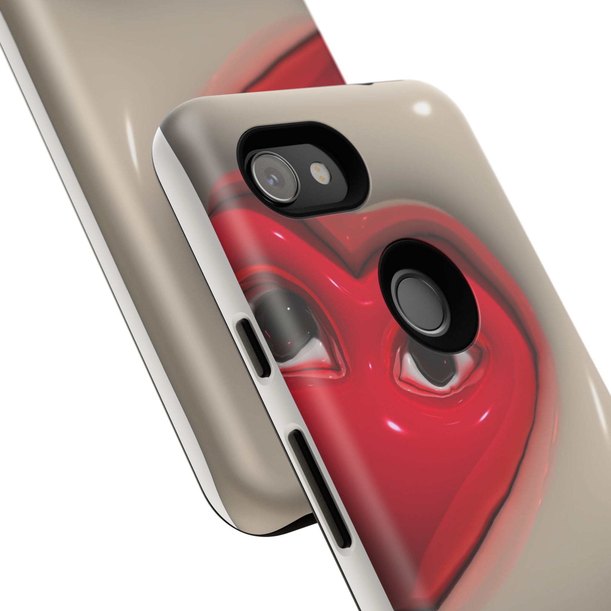 3D Hearts Phone Case