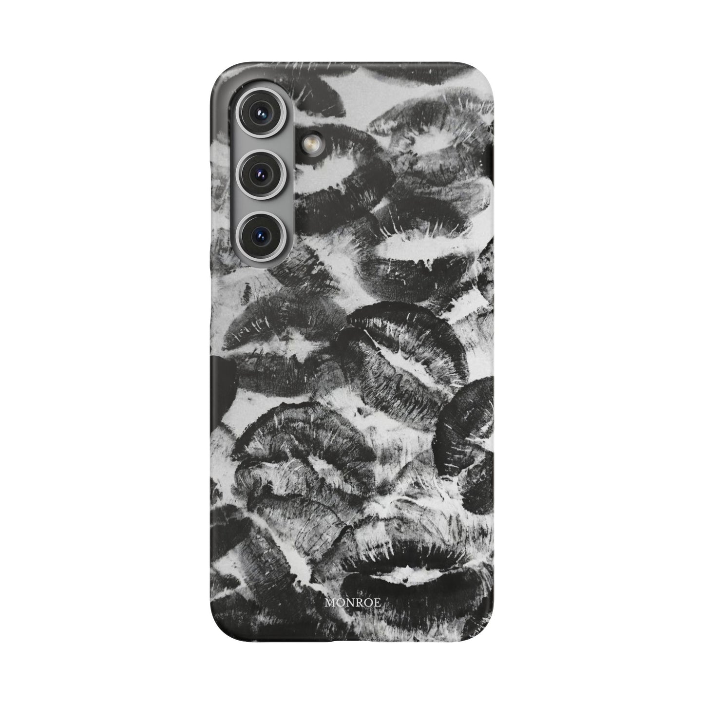 Black & White Kiss Print Case