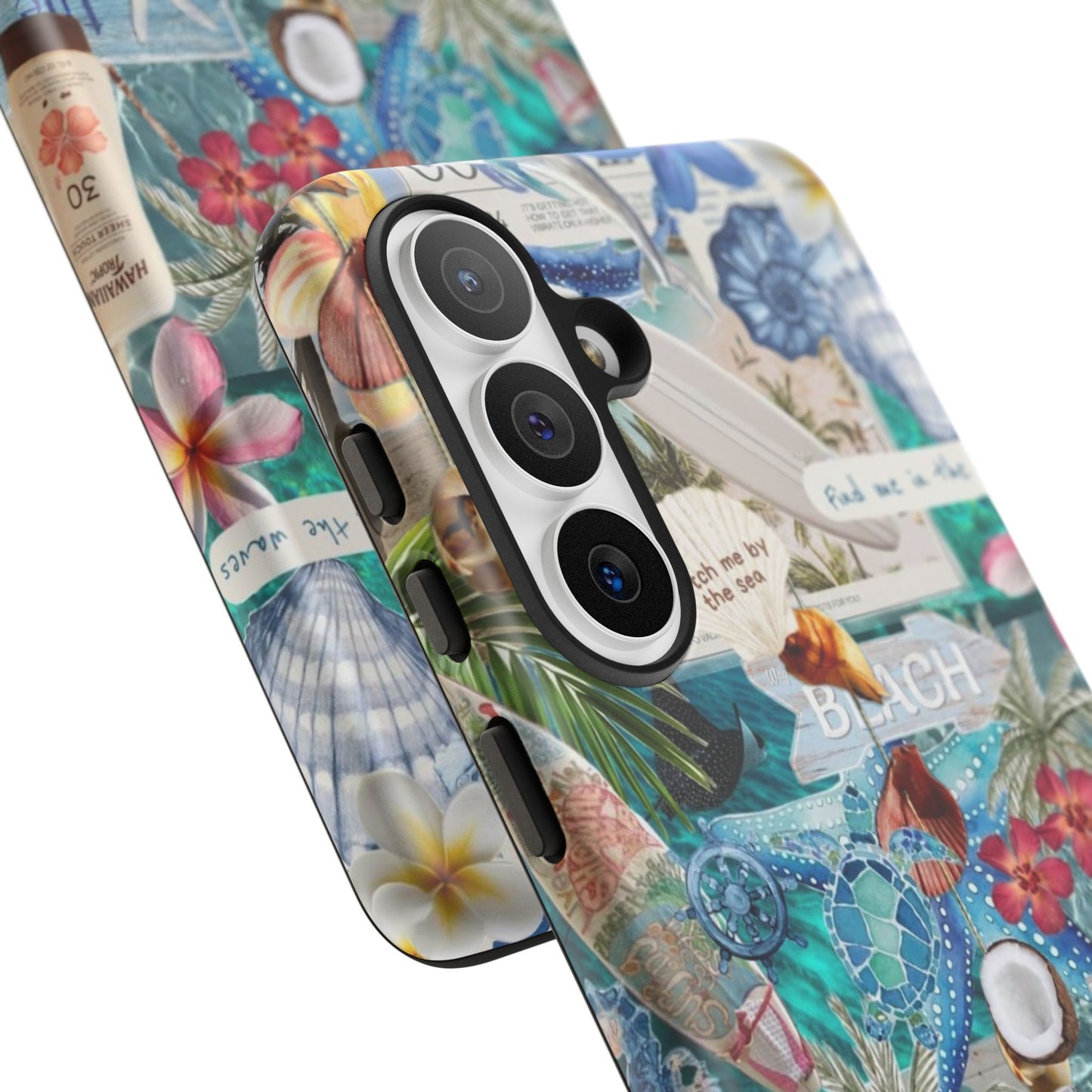 Tropical Beach Collage Tough Case