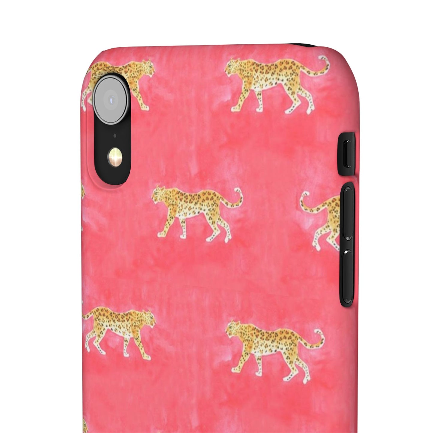 Pink Watercolor Leopard Case