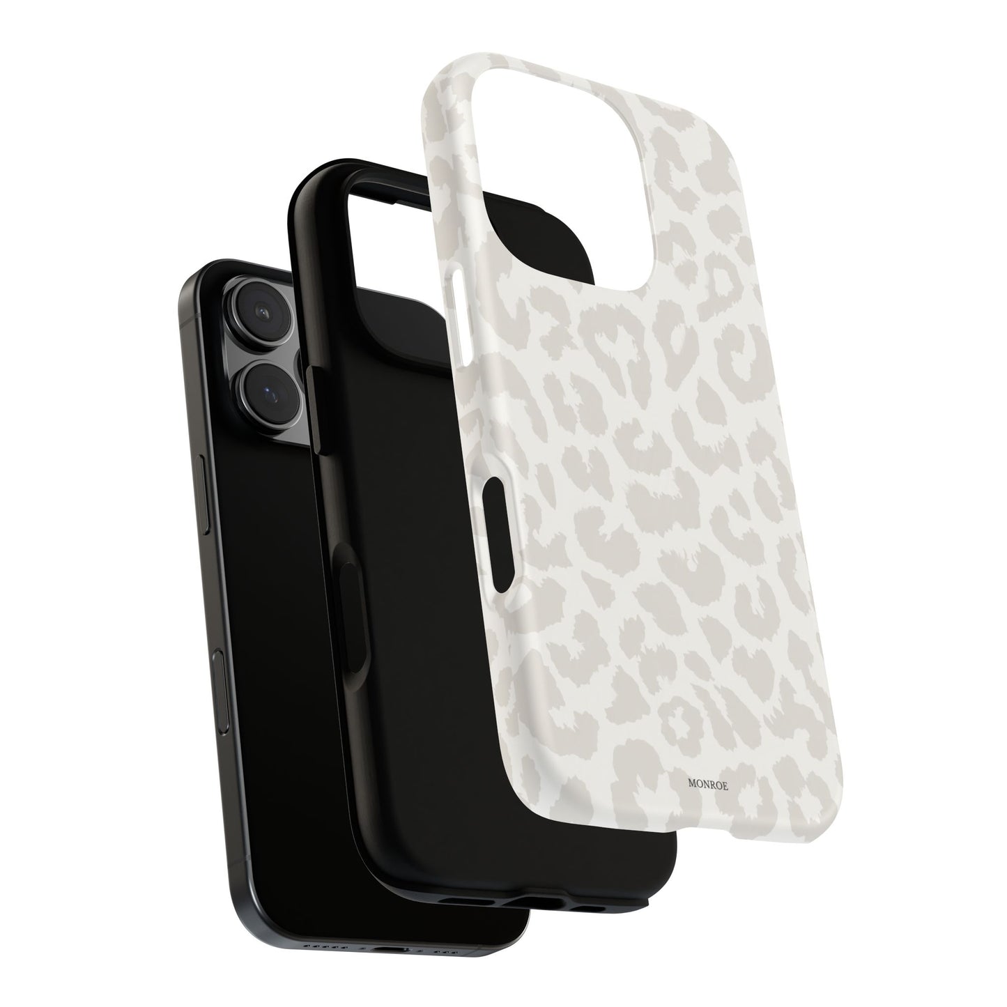 White Leopard Print Tough Case