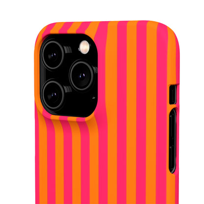 Striped Orange & Pink Case