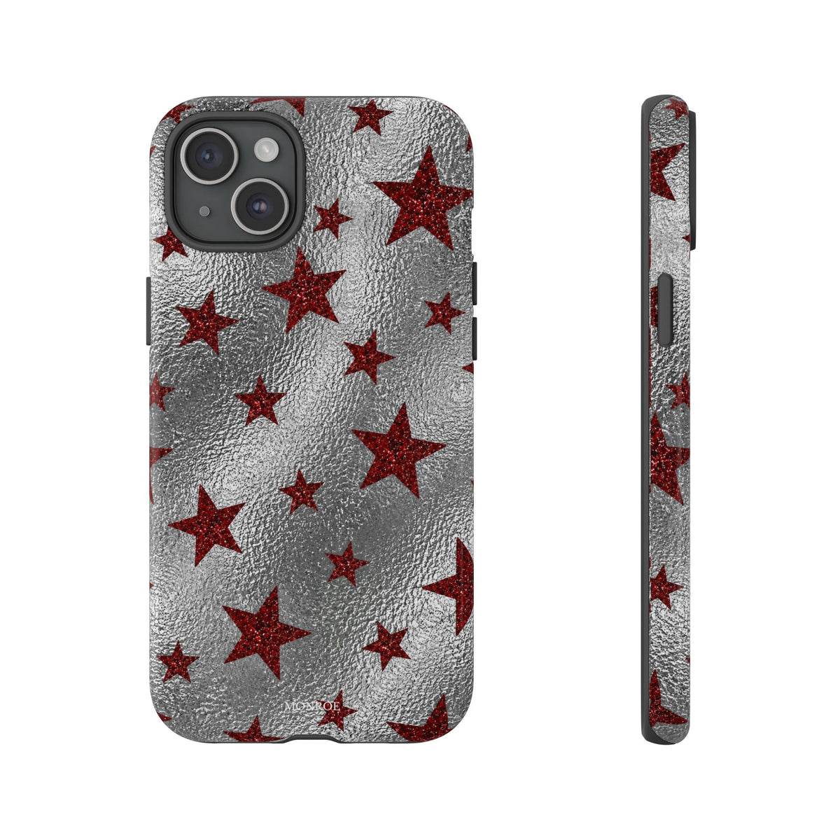 Silver Red Starry Tough Case