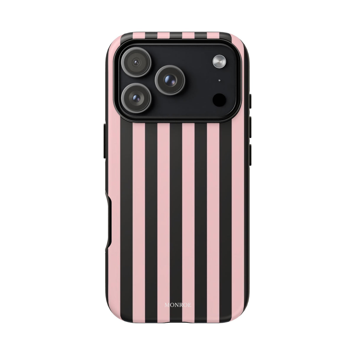 Striped Pink & Black Tough Case