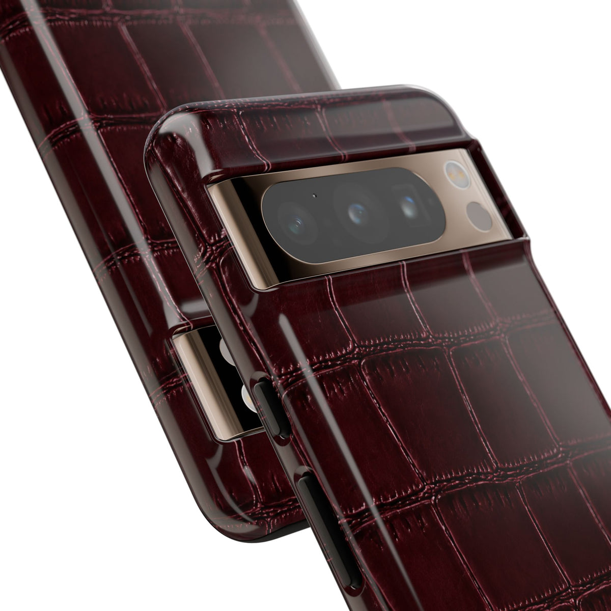 Burgundy Croc Tough Case