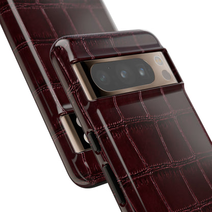 Burgundy Croc Tough Case