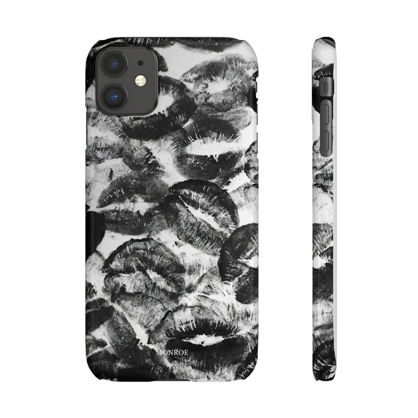 Black & White Kiss Print Case