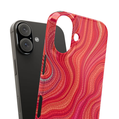 Retro Wavy Red Case