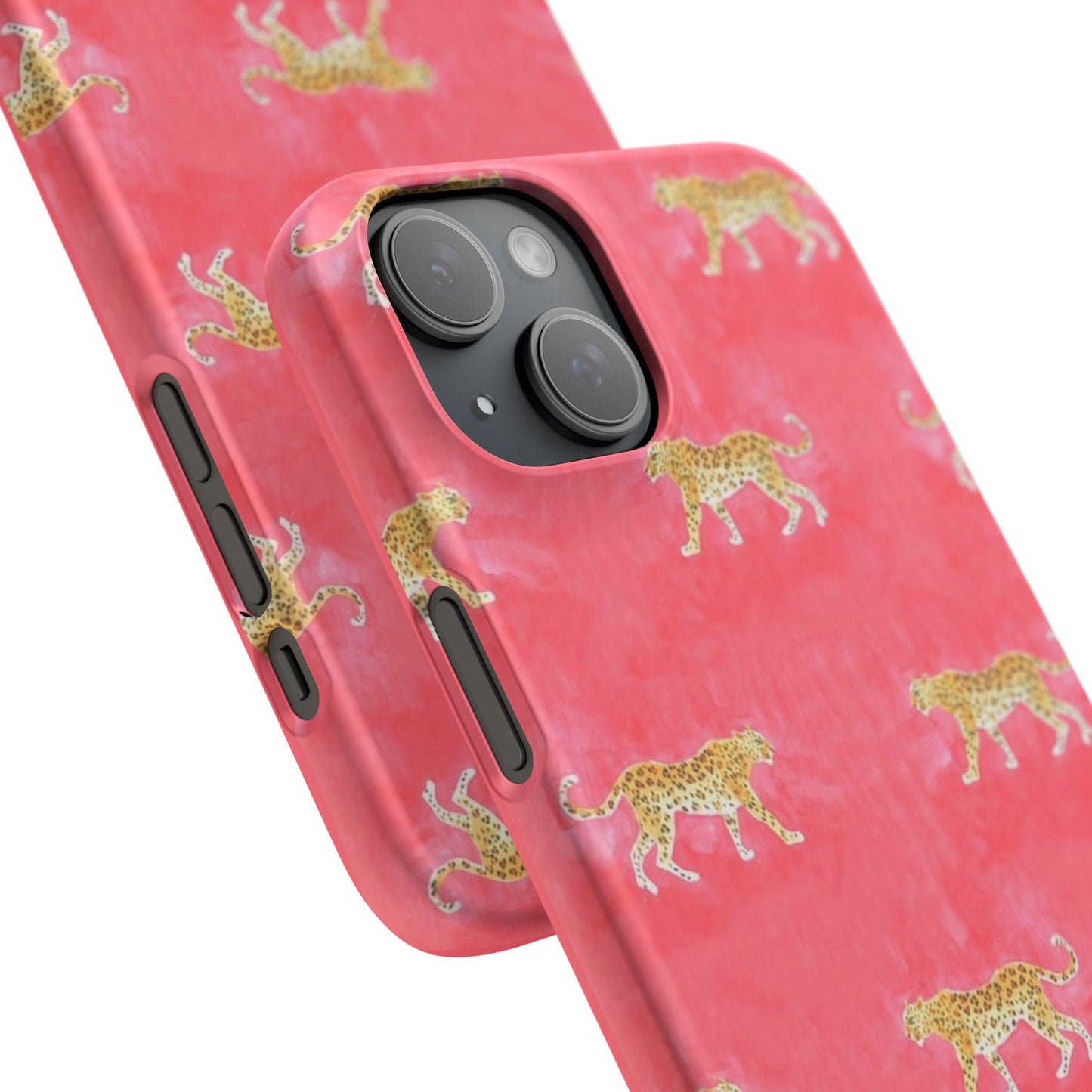 Pink Watercolor Leopard Case