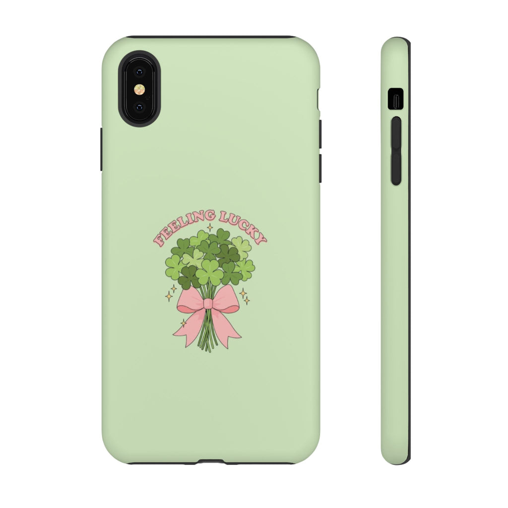 ‘Feeling Lucky' Clover Bouquet Tough Phone Case