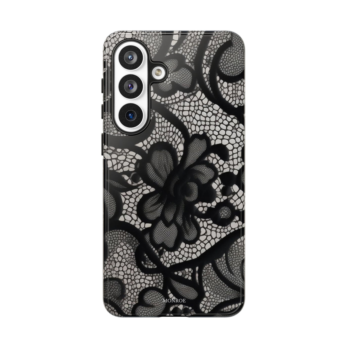 Black Vintage Lace Tough Case