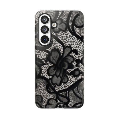 Black Vintage Lace Tough Case