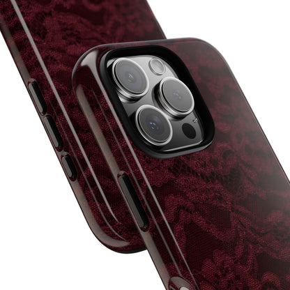 Burgundy Lace Tough Case