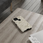 White Lace Pattern Tough Phone Case