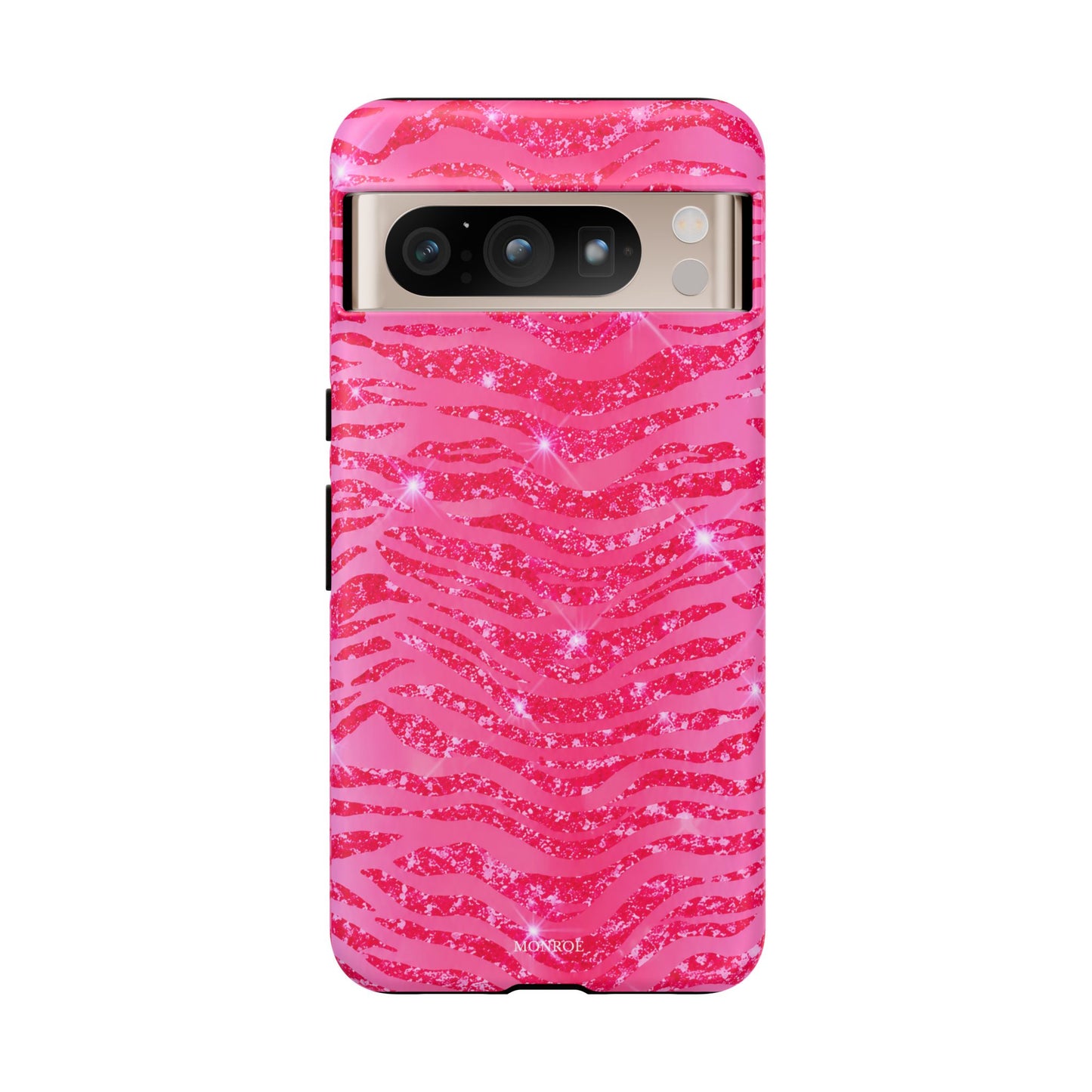 Pink Glitter Zebra Tough Case